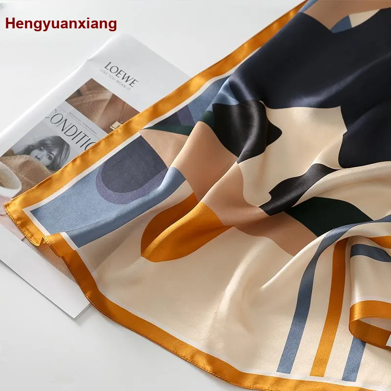 H YXIANG Silk Scarves Women's-5