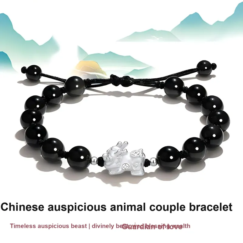 HELA DE HAI Glass Cat Eye Bracelets Unisex-4