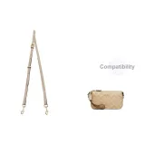 2766 Kouchi Poker Bag Strap-Light Brown 91-120cm
