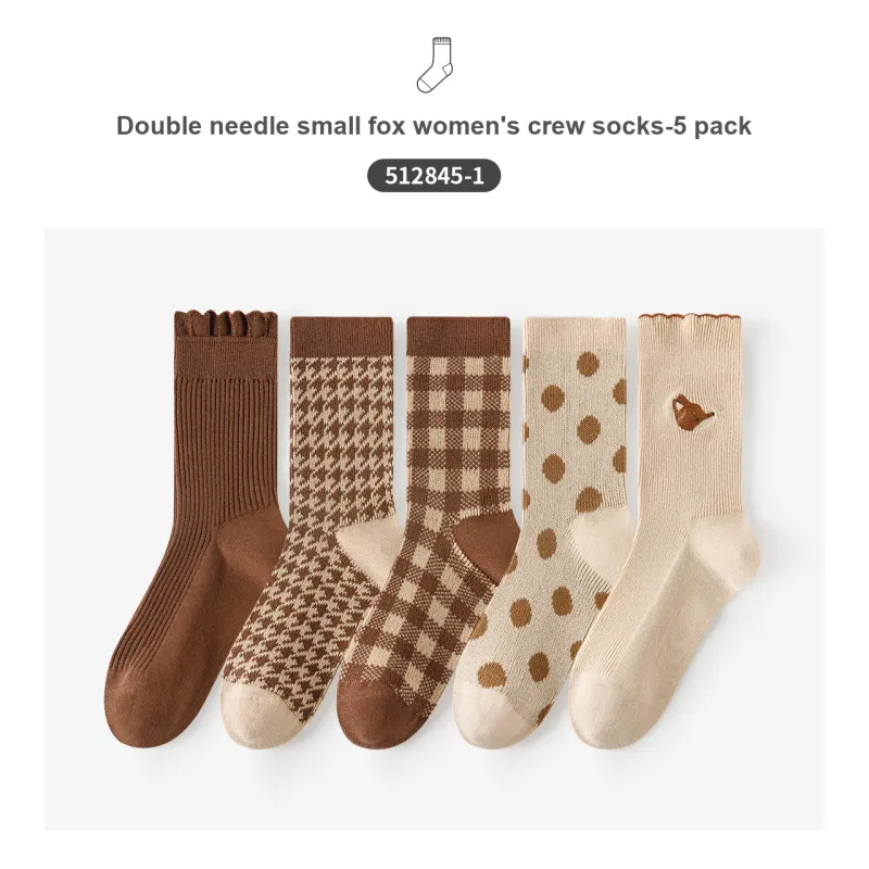 Caramella Mid Calf Socks Women's 5 Pack-1