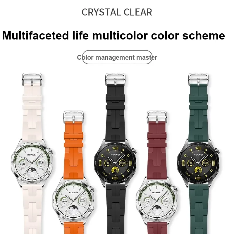 LOVINGCOOL Huawei Compatibility Watch Band 46mm Silicone Material-3
