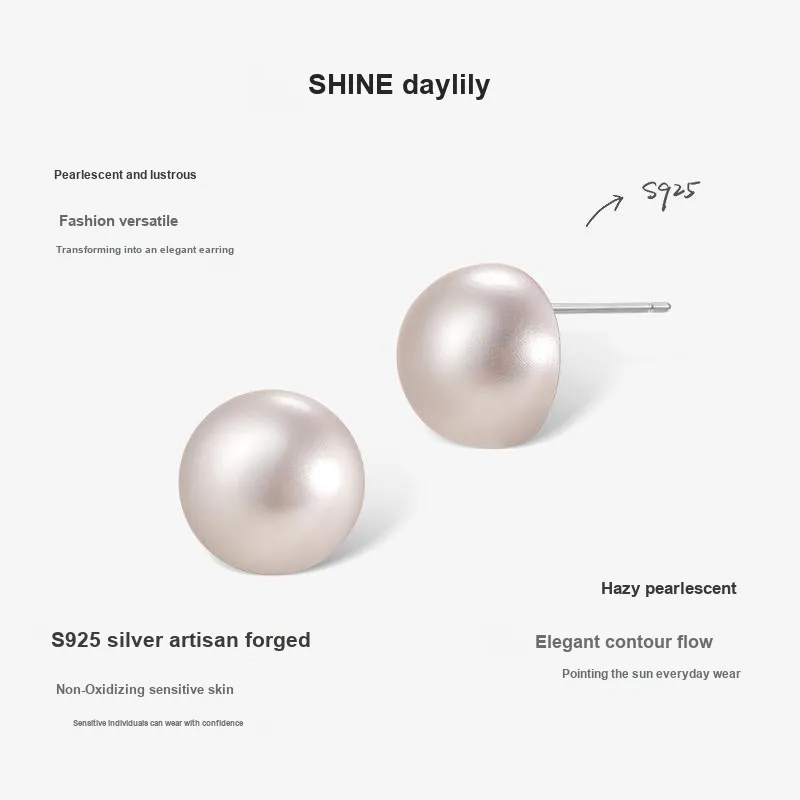 SHINE Manta Rose Collection 925 Sterling Silver Stud Earrings Women's-5