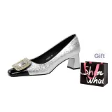 Silver+Shopping Bag