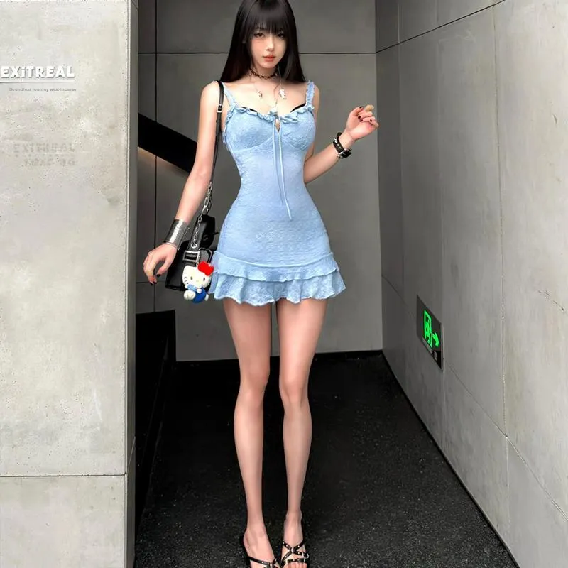 SISC Sleeveless Dress Women's Blue-5