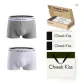 80S Multicolor Yarn Long-Pile Combed Cotton[White+Gray]2-Pack Gift Box Set