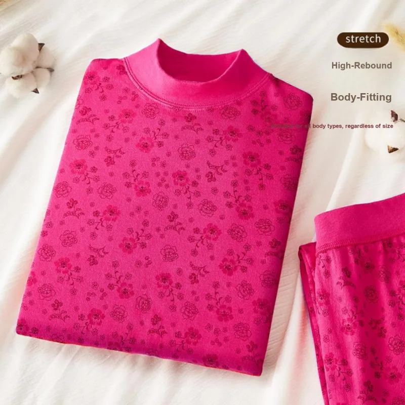 Yalu Thermal Set Women's Rose Red-2