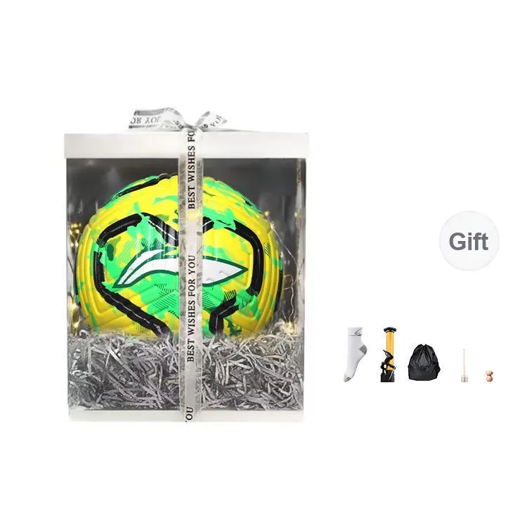 LiNing Size 5 Ball Soccer TPU Seamless Thermal bonding Unisex Green-6