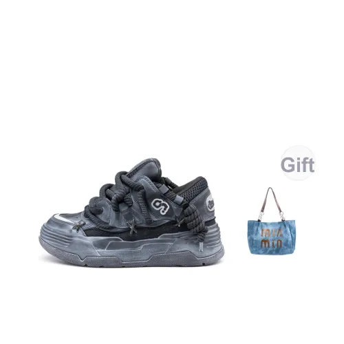 Размер CN Skate Покрытие Противоскользящее Устойчивое к износу Дышащий Низкий Топ Скейтборд Кроссовки Унисекс Черный Серый