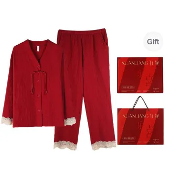 Xuan Liang Pajama Set Unisex Gift Box Set Auspicious Red