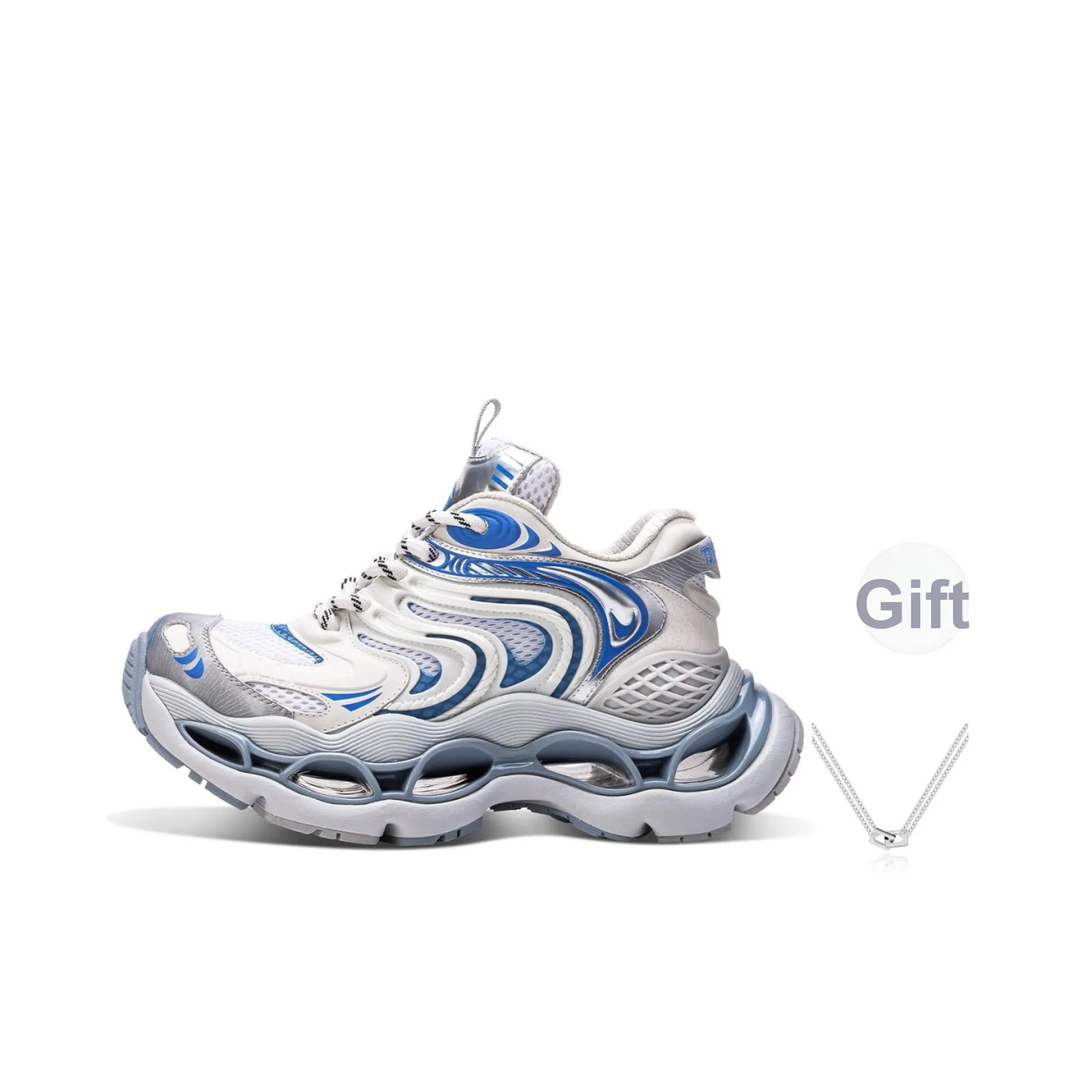 TIMESPEAK Lunar Shadow Series Low Top Couple, Chunky Sneakers Unisex