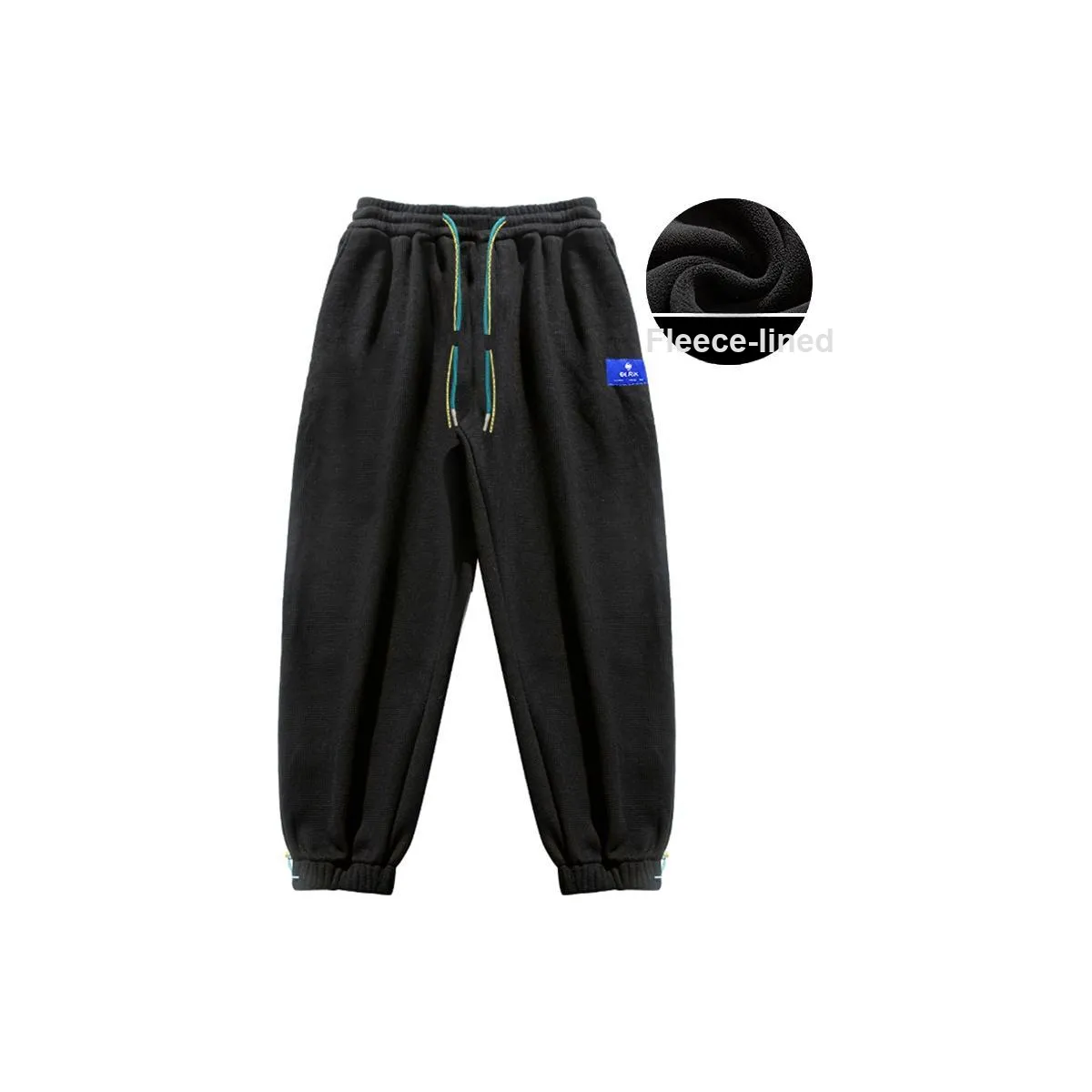 OLRIK Осенние и зимние вязаные тренировочные штаны унисекс