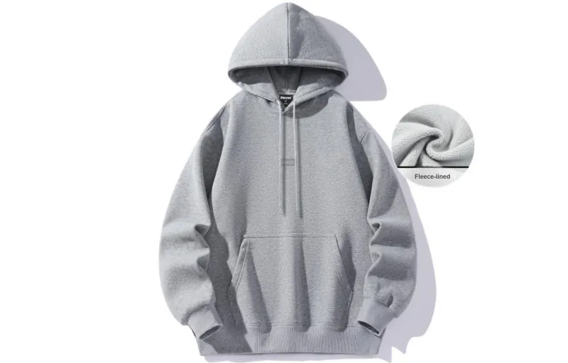 ZMOH Fleece Lined Hoodie Unisex Couple's-8