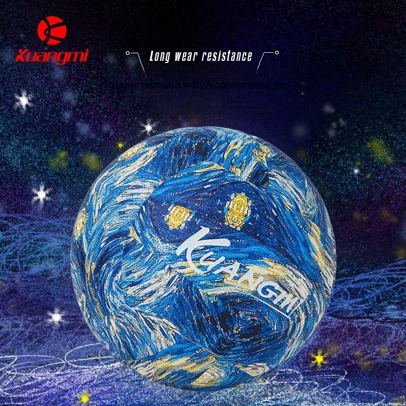Kuangmi PU Size 5 Volleyball Unisex Van Gogh Starry Sky-5