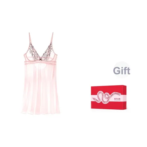 MISS CURIOSITY Ночная сорочка Женская Набор в подарочной коробке Розовый Эдем