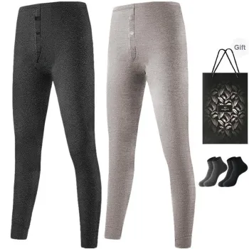 SEPTWOLVES Thermal Pants Men's 2 Pack+Shopping Bag