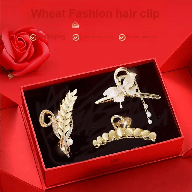 Enchanting Cat Alloy Hair Clips Women's-2