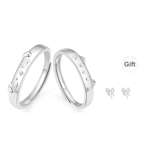 ZOKS S999 Fine Silver Rings Unisex