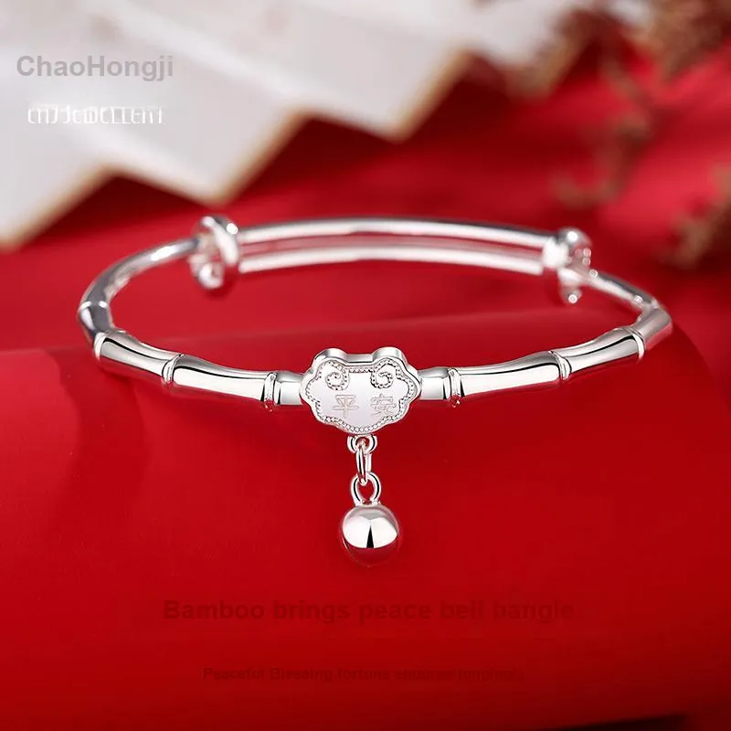CHAOHONGJI 999 Fine Silver Bangles Unisex-1