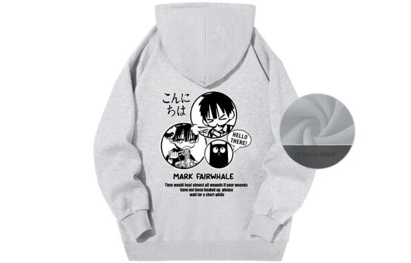 FAIRWHALE Pullover Drop Shoulder Hoodie Unisex-37