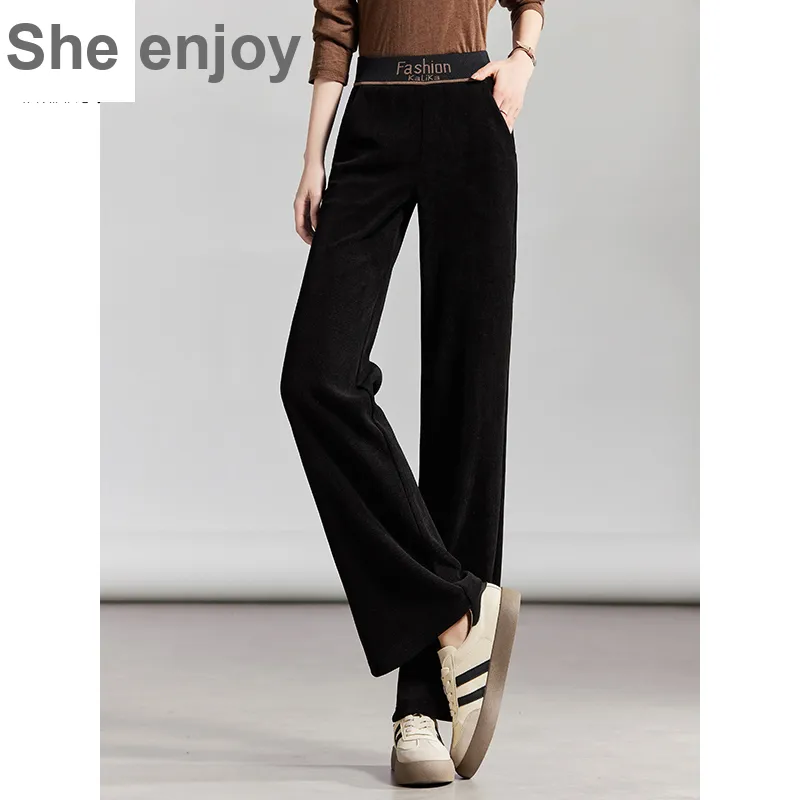 She Enjoys Casual Pants Women's Black-7