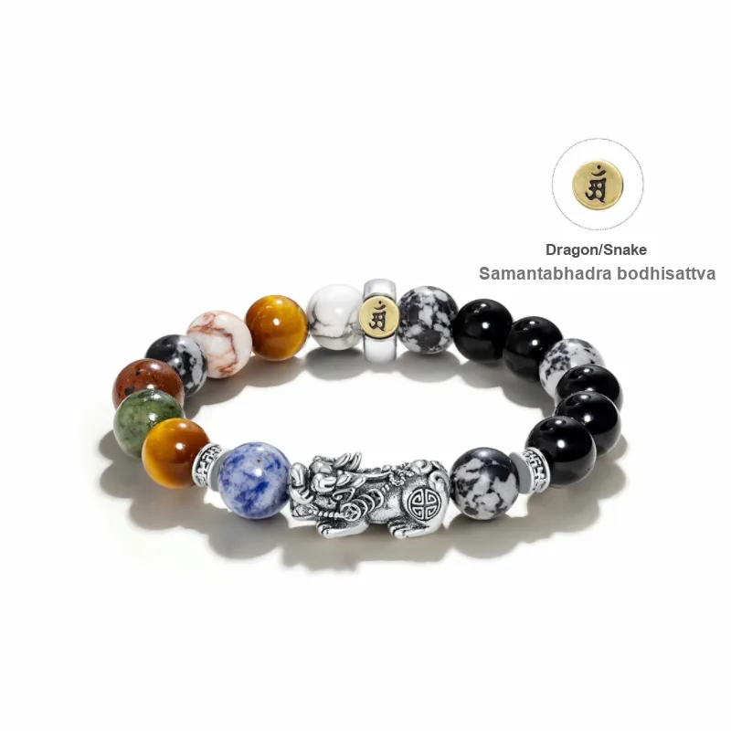 TANGSHU Map Stone Wealth And Good Luck Beaded Bracelet Unisex-27