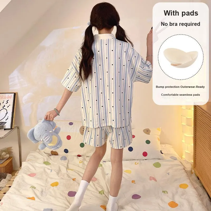 O'MESIK Pajama Set Women's Blue-6