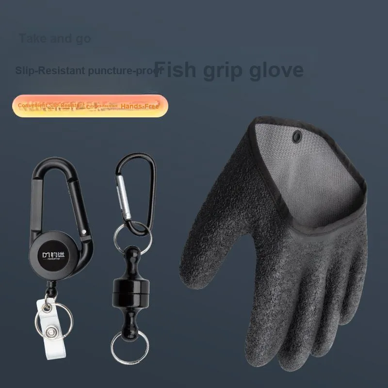 FISHINGFANS Fishing Gloves Fishing Latex 19*9CM-20