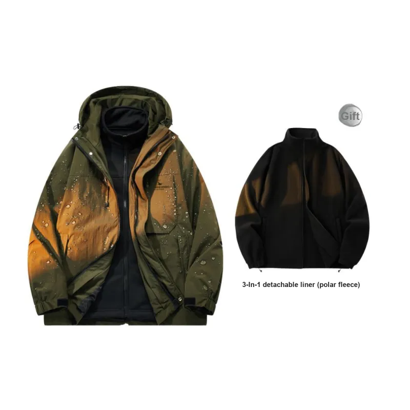 ROBINHOOD Waterproof And Windproof To Keep Warm Windbreaker Jacket Unisex-9