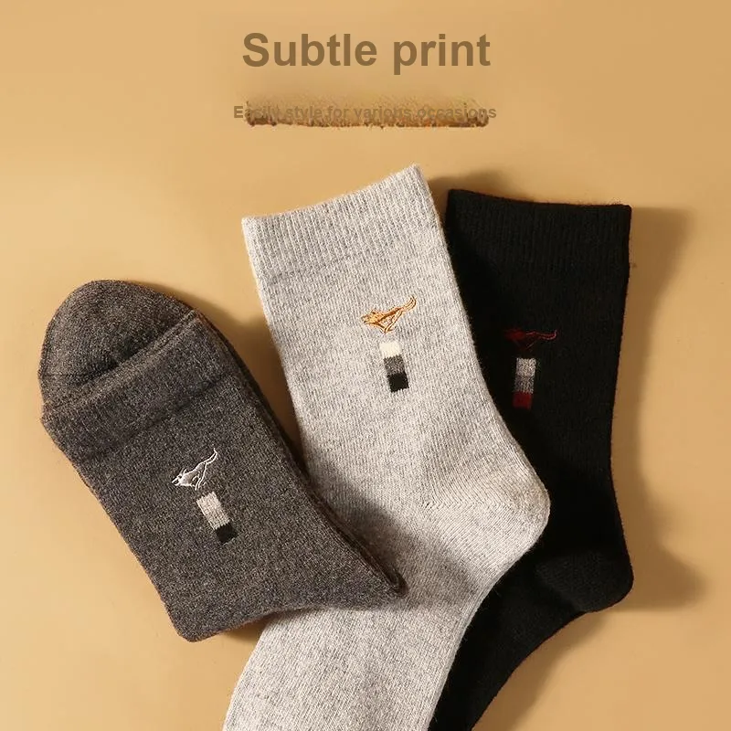 SEPTWOLVES Mid Calf Socks Men's 4 Pairs In A Box-34