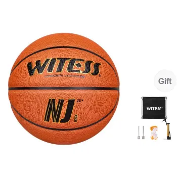 WITESS Microfiber Leather Basketball Orange Red Size 7 Training Unisex