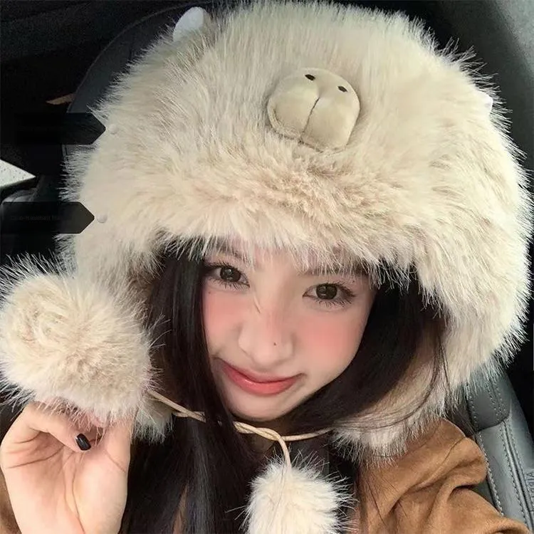 Yalu Polyester Beanies Unisex Gift Box Set-1