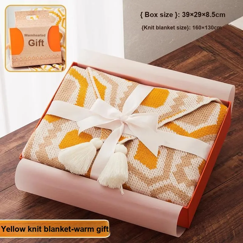 TIXILI Practical Knitted Fabric Blanket For Air Conditioners-1