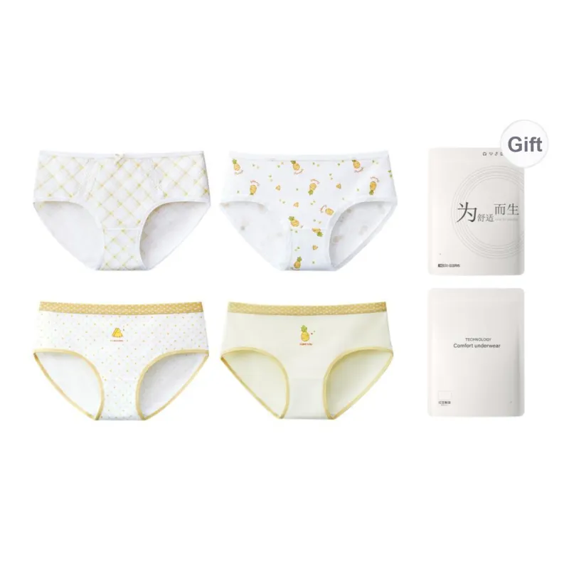 Red Bean Underpants Women's 4 Pack Shopping Bag-10