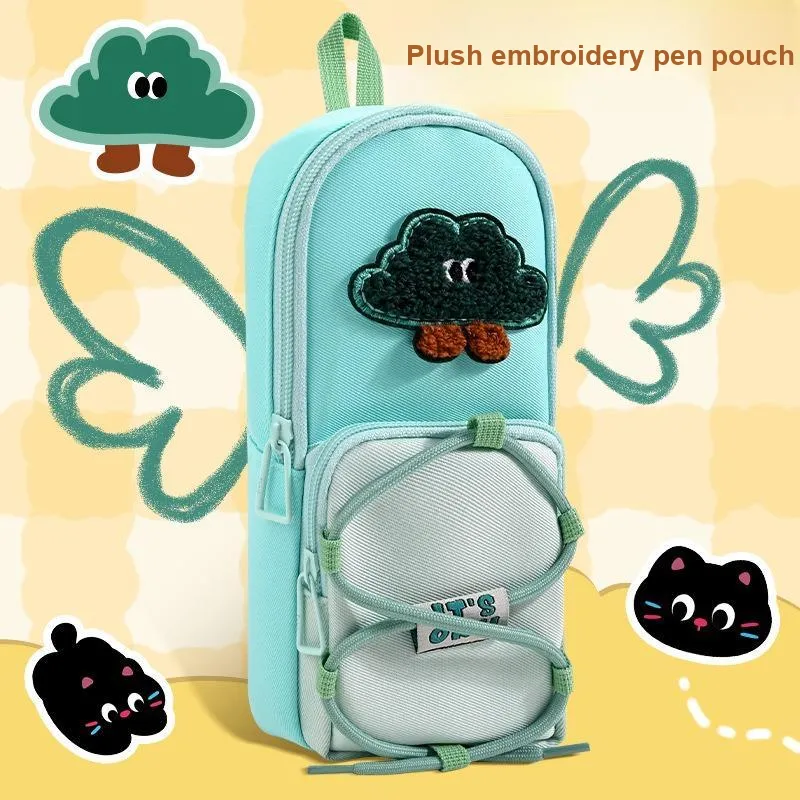 XIAOKOUTU Cute Milk Cute Drawstring Pencil Pouch Pencil Case/pencil Box-7