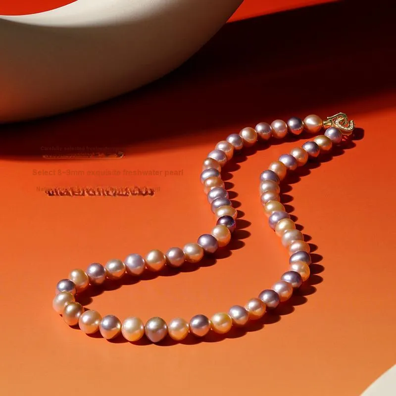ZXIN JEWELRY Pearl Necklaces Women's-4