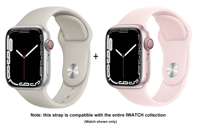 ZHISHENG Apple Compatibility Watch Band 38 45mm Watch Dial All Silicone Material-10
