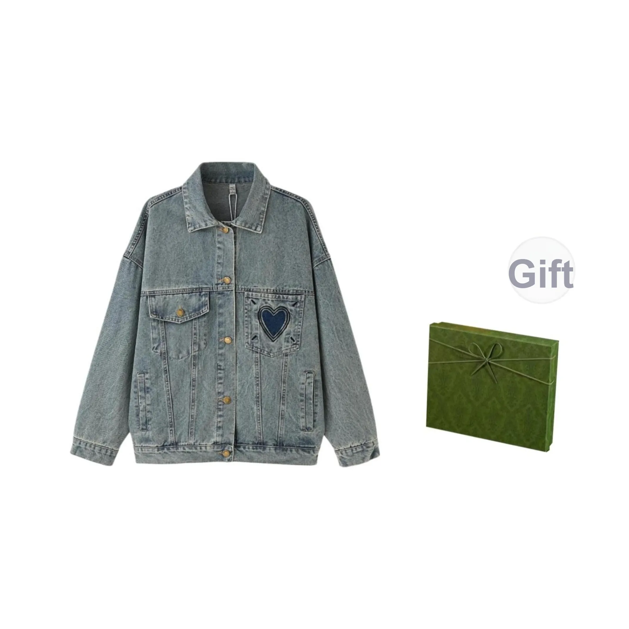 DITB Джинсовый синий Женские Джинсовые куртки