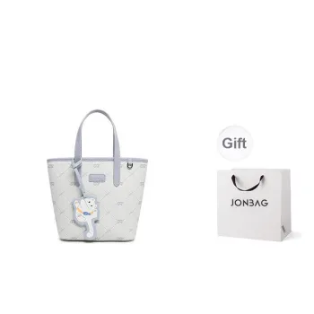 JONBAG PVC Shoulder Bag Crossbody Bag Handbags Medium Size Women's Light Gray Blue Cream Coffee