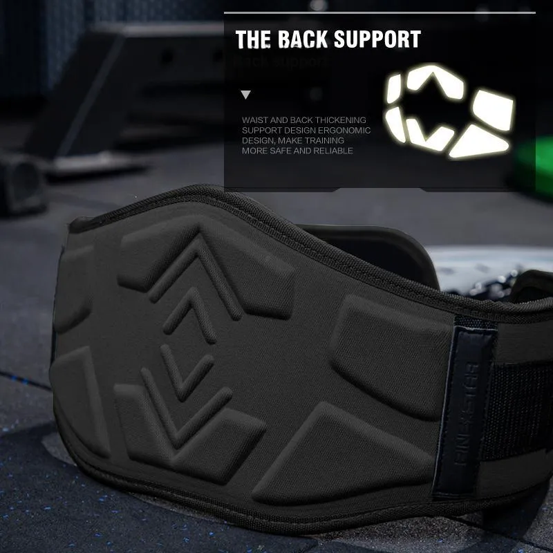 Competition Back Support Braces Protective Slip Resistant Black Green Polyester EVA Unisex-11