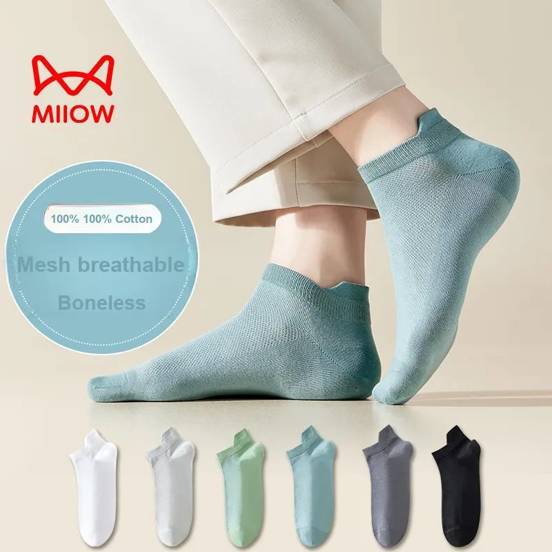 MIIOW No-Show Socks Men's 5 Pack-1