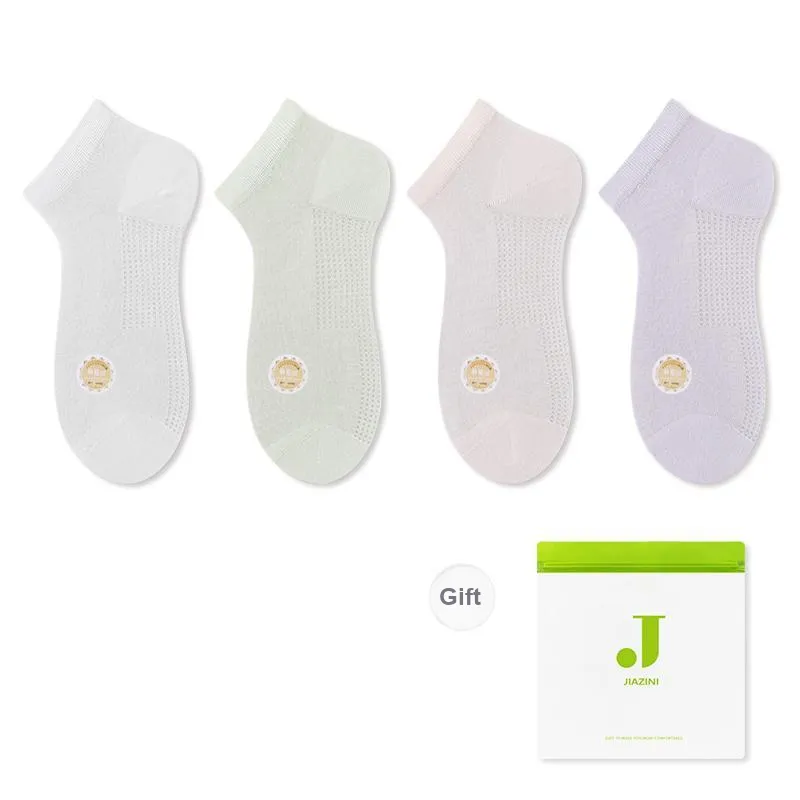 JIAZINI Ankle Socks Women's 4 Pack-8