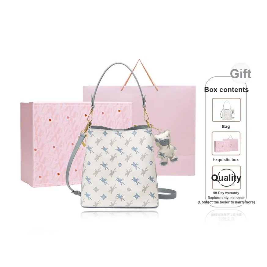 NUCELLE PVC Handbag, Crossbody Bag Medium Size Women's Multicolor