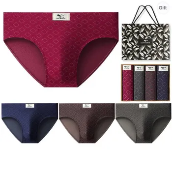 SEPTWOLVES Underpants Men's 4 Pack Gift Box Set+Shopping Bag