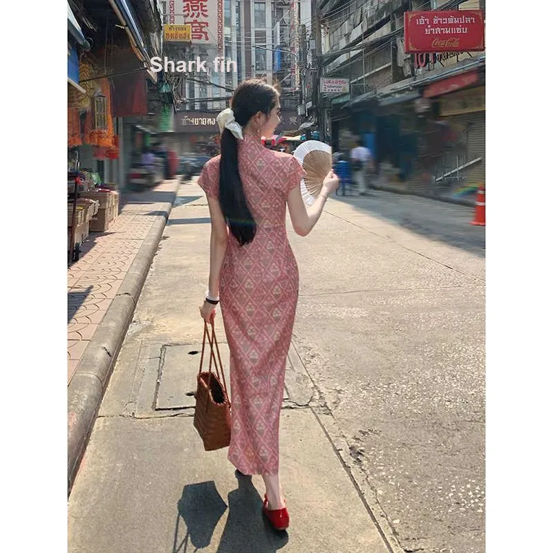 Mu Xiao Xin Cheongsams Women's Pink-1