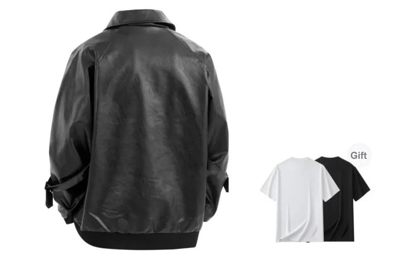 HSTYLE Leather Jackets Unisex-1