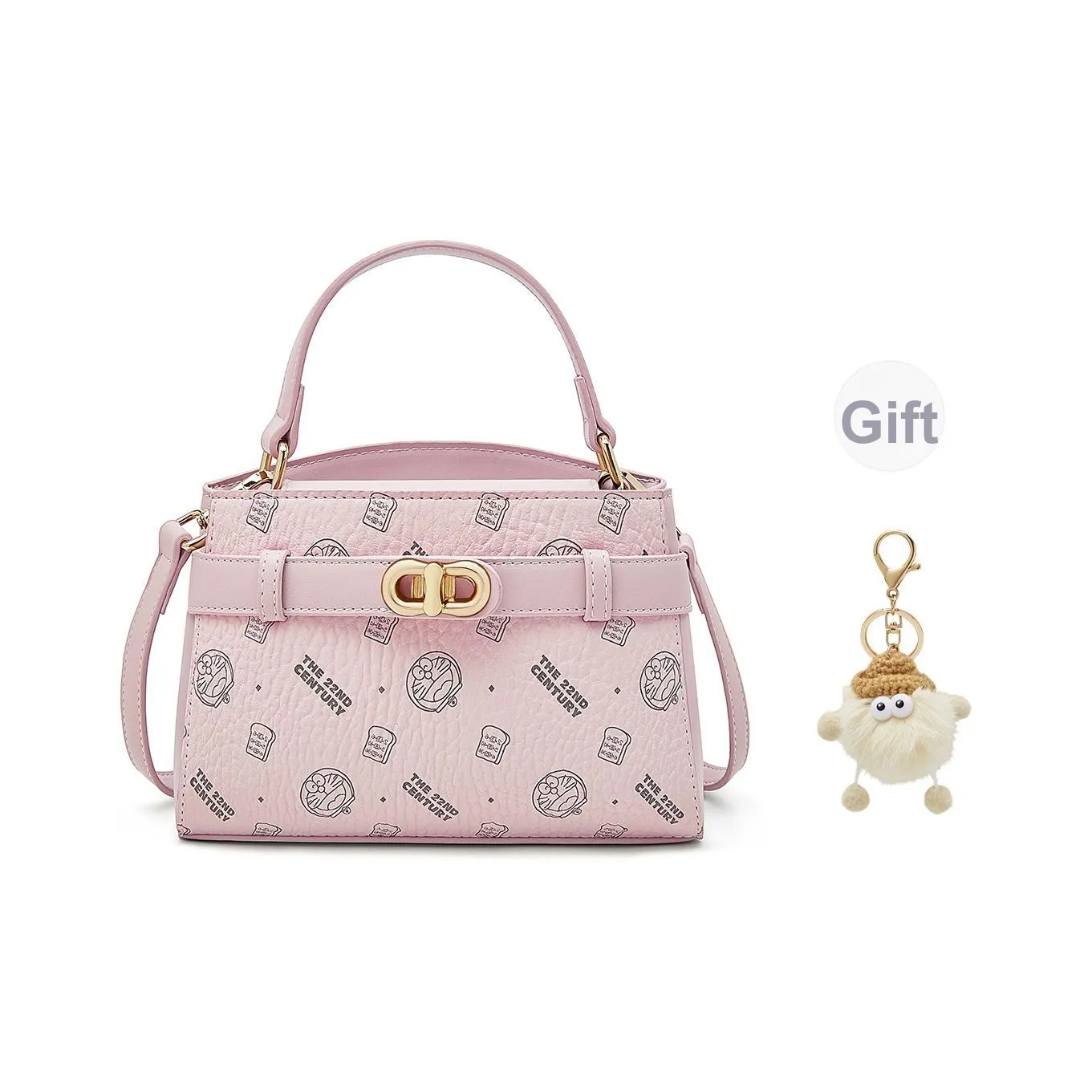 DoraemonA Jingle Cats Синтетическая кожа Сумка через плечо Стандартная Женская Розовая