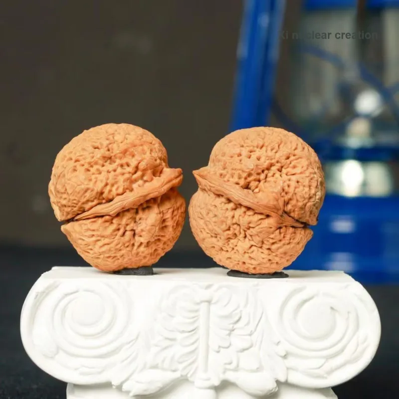 Xihe Core Creation Walnut Fine Handicraft Yuanbao Set Unisex-2