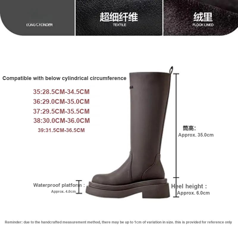 Wonderful Couple Knee-high Boots 6cm Women's-19