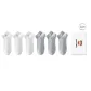 White 3 Light Gray 3[6 Pack]