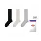 [3 Pack]Black/White/Light Heather Gray